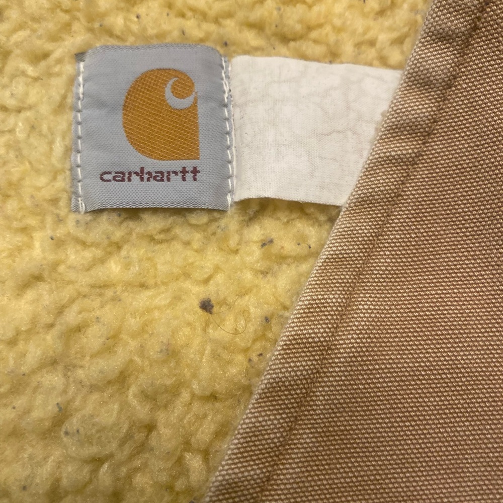 VTG Carhartt Tan Sherpa Lined Vest - Picture 5 of 9